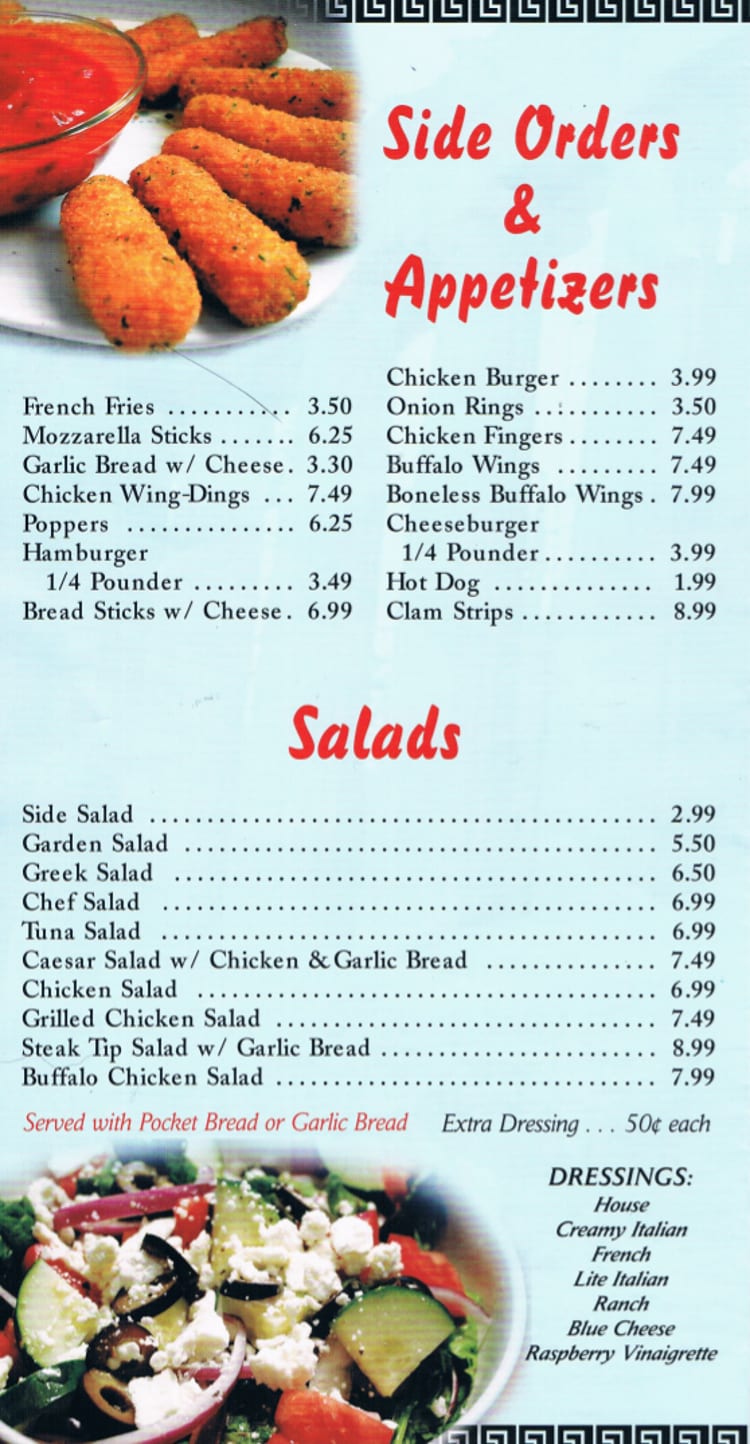 lincoln house of pizza menu
