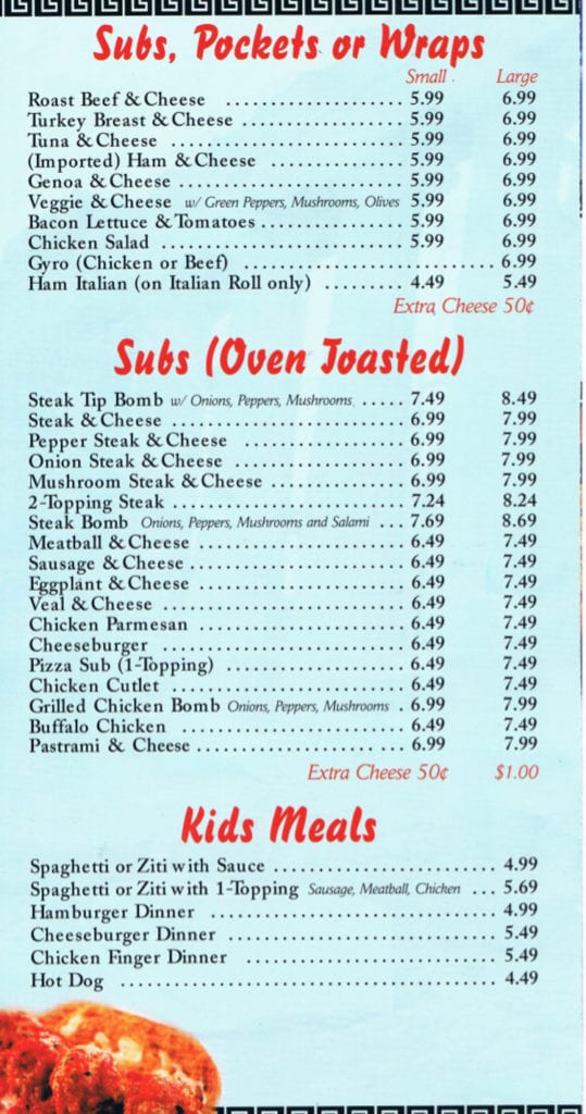 Lewiston House of pizza menu pg 4 Lewiston & Auburn Maine Restaurants
