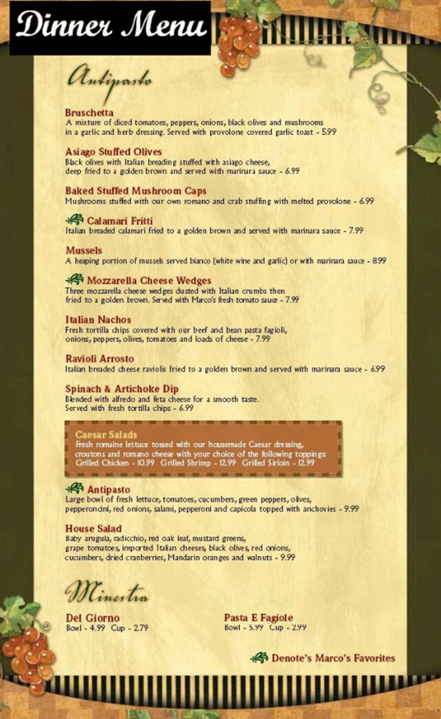 Marcos Restaurant Lewiston Maine Menu - MenusInLA - Lewiston & Auburn ...