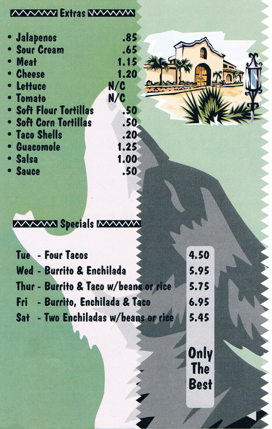 South of the Border Mexican Lewiston Maine Menu MenusInLA Lewiston