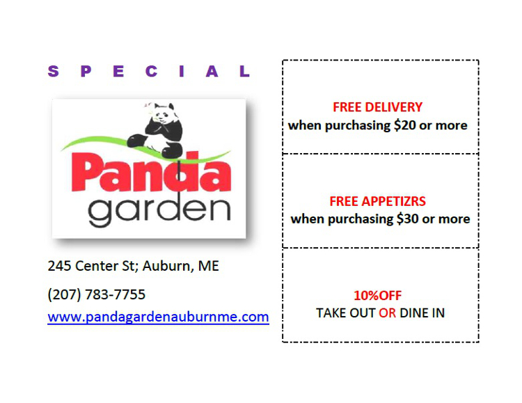 Panda Garden Special Lewiston Auburn Maine Restaurants