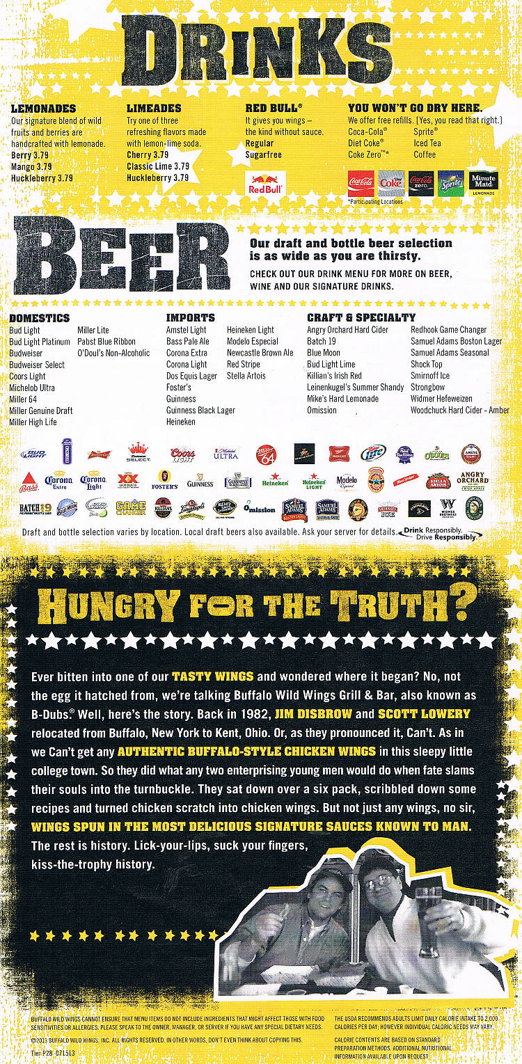 WIld Wings Menu - Auburn Maine - MenusInLA - Lewiston & Auburn Maine Restaurants