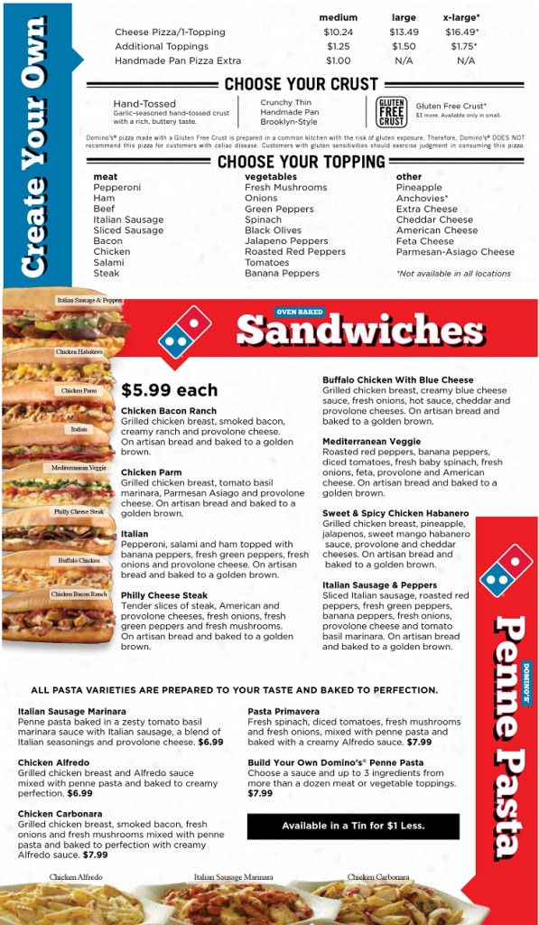 Dominos Pizza Auburn Maine Menu - MenusInLA - Lewiston & Auburn Maine ...