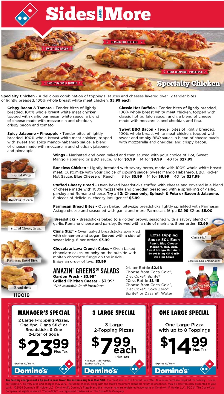 Dominos Pizza Auburn Maine Menu - MenusInLA - Lewiston & Auburn Maine